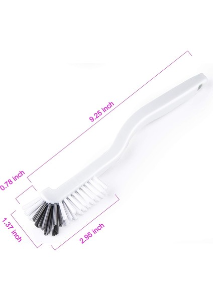 Mutfak Ovma Fırçası (2'Li Paket) Lavabo Banyo Fırçası 90° Açılı Fırça Derin Temizlik Banyo Duşu Mutfak Fırçası Tuvalet (Yurt Dışından)