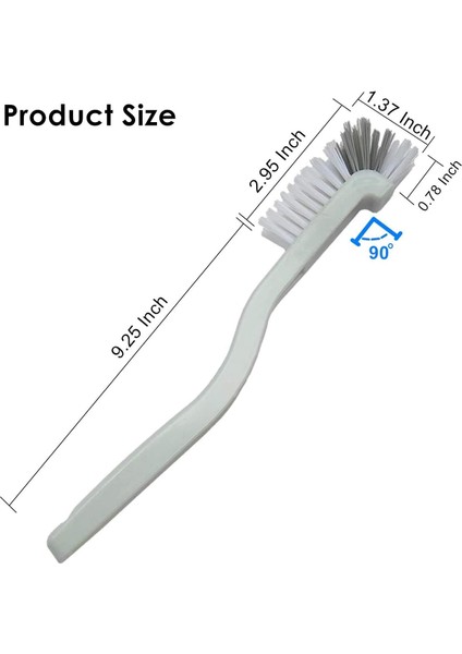 2pcsmutfak Fırçalama Fırçası, Dik Açılı Şişe Banyo Fırçası Lavabo Için Ev Tencere Tava Kenar Köşeleri Kiremit Hatları Sert Kıllarla Derin Temizlik (Yurt Dışından) fırsatları