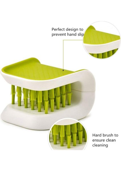 Esinti Bıçak Fırça Bıçak Temizleyici Yemek Çubukları Ve Çatal Temizleme Fırçası Çatal Bıçak Temizleyici Gereç Kıl Scrubber Çift Taraflı Kaşık Bıçaklar Yıkama Fırçası (Yurt Dışından) fırsatları