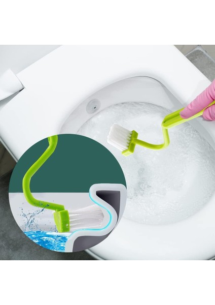 Tuvalet Köşeleri Için Kıvrımlı Plastik Tuvalet Fırçası (3 Parça) (Yurt Dışından) modelleri