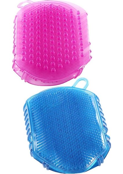 Esinti 2 Parça Duş Fırçası Palmiye Şekilli Masaj Eldiveni Banyo Erkekler Kadınlar Için Peeling Scrubber Fırçalar (Yurt Dışından)