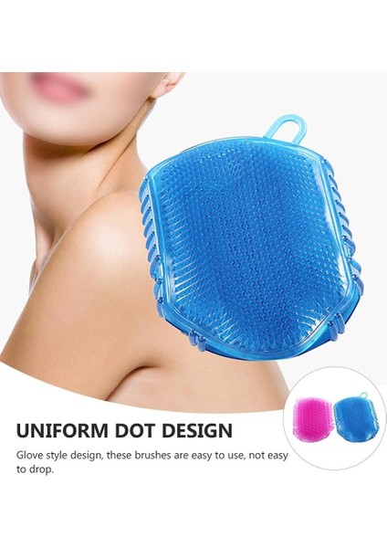 Esinti 2 Parça Duş Fırçası Palmiye Şekilli Masaj Eldiveni Banyo Erkekler Kadınlar Için Peeling Scrubber Fırçalar (Yurt Dışından) indirimleri