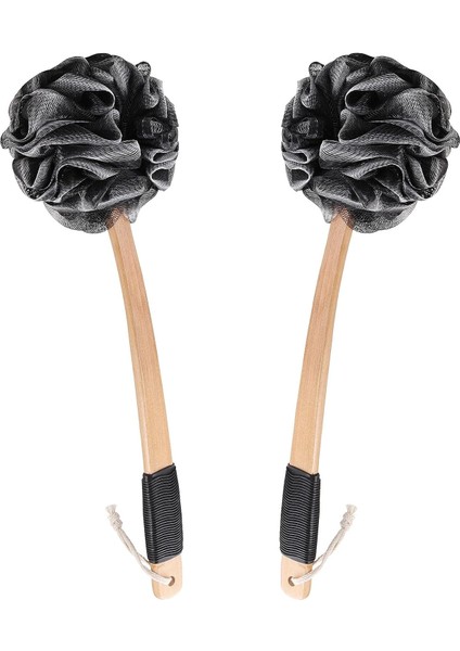 Saplı Duş Süngeri, Süngerli Sırt Fırçası, Banyo Süngeri, Vücut Masaj Süngeri, Yetişkinler Için Peeling (Yurt Dışından)