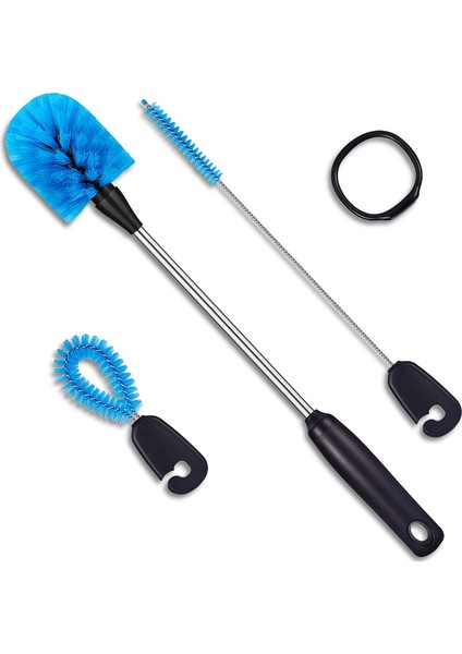 Bottle Fırça Temizleme Seti, Uzun Saplı Şişe Temizleyici, Mavi (Yurt Dışından)