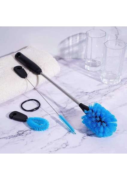 Bottle Fırça Temizleme Seti, Uzun Saplı Şişe Temizleyici, Mavi (Yurt Dışından) indirimleri