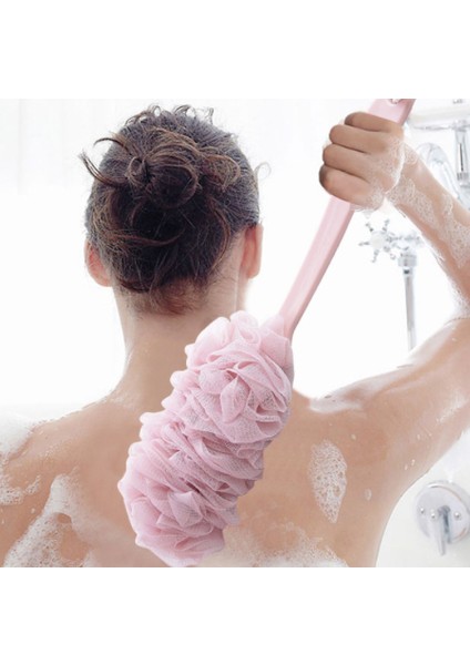 Uzun Saplı Banyo Fırçası Yumuşak Kabak Peeling El Değnek Vücut Ovucu Spa Aksesuarları (Yurt Dışından)