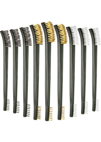 9 Parça Mini Tel Fırça Seti Çizik Tel Kıl Fırça Seti Pas Boyası Metal Temizleyici Çelik Naylon Pirinç Detaylandırma Temizleme Kaynak Cürufu Ve Pas Fırçası (Yurt Dışından)