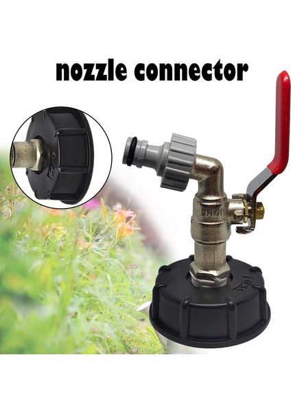 Ibc Tankı Adaptörü S60x6 Pirinç Musluk Vanası Boru Bağlantıları Yağmur Suyu Biçerdöverleri Için Ton Namlu Bağlantı Adaptörü Bağlantı Çıkış Bağlantısı (Yurt Dışından)