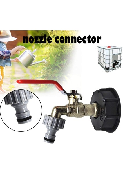 Ibc Tankı Adaptörü S60x6 Pirinç Musluk Vanası Boru Bağlantıları Yağmur Suyu Biçerdöverleri Için Ton Namlu Bağlantı Adaptörü Bağlantı Çıkış Bağlantısı (Yurt Dışından)