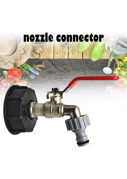 Ibc Tankı Adaptörü S60x6 Pirinç Musluk Vanası Boru Bağlantıları Yağmur Suyu Biçerdöverleri Için Ton Namlu Bağlantı Adaptörü Bağlantı Çıkış Bağlantısı (Yurt Dışından)