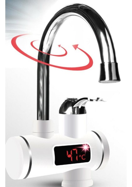 Elektrikli Musluk Anlık Su Isıtıcı Led Ekran Ipx4 (Yurt Dışından)