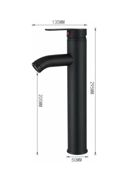 Tek Kollu Lavabo Bataryasıbanyo Bataryası, Siyah Lavabo Bataryası, Kaliteli Batarya, Banyo Bataryası, Aşınmaya Dayanıklı, 32mm-42mm Iç Çapa Uygun (Yurt Dışından)
