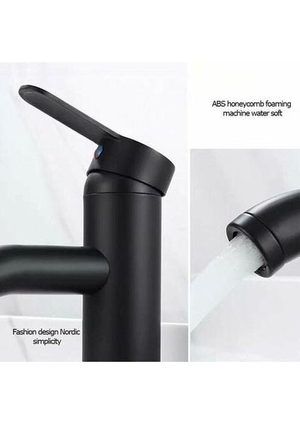 Tek Kollu Lavabo Bataryasıbanyo Bataryası, Siyah Lavabo Bataryası, Kaliteli Batarya, Banyo Bataryası, Aşınmaya Dayanıklı, 32mm-42mm Iç Çapa Uygun (Yurt Dışından)