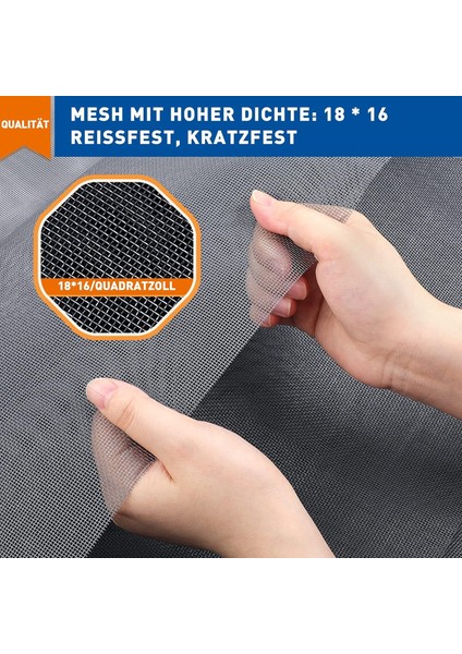 Roll Cibinlik 120 X 250 Cm, Pencereler Için Metreye Göre Cibinlik Kumaş, Ayarlanabilir Ve Dayanıklı Fiberglas, Çizilmez, Gri (Yurt Dışından)