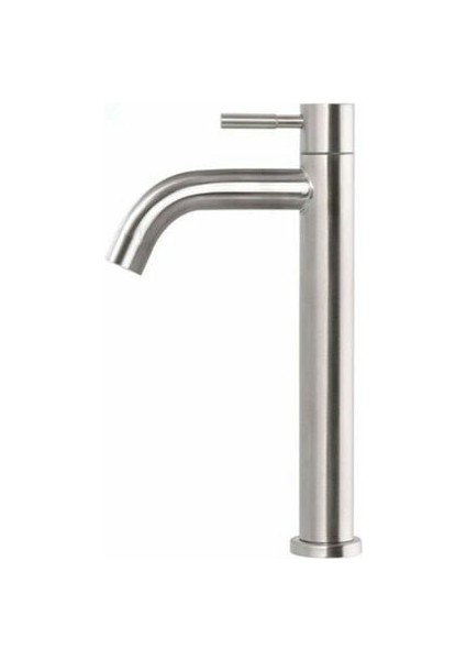 Lavabo Bataryası Tek Delikli Lavabo Bataryası Fırçalanmış Paslanmaz Çelik Lavabo Bataryası-A1 (Yurt Dışından)