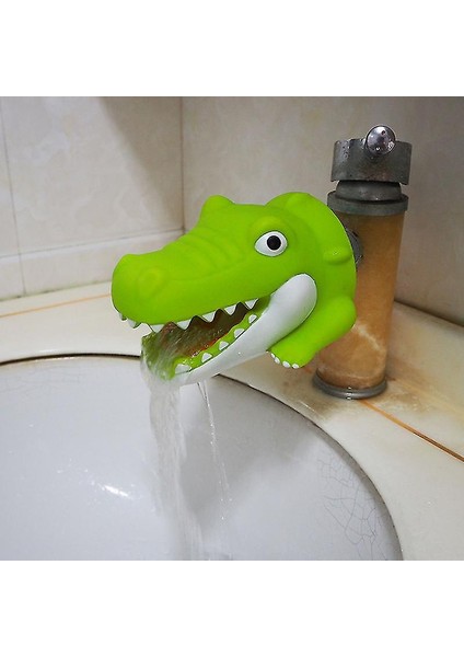 Esinti Köpekbalığı Karikatür Musluk Genişletici Lavabo Banyo Musluğu Kapağı Sevimli Hayvan Oyuncak Musluk Kapağı Banyo Güvenliği Eğlenceli Çocuklar Için (Yurt Dışından)
