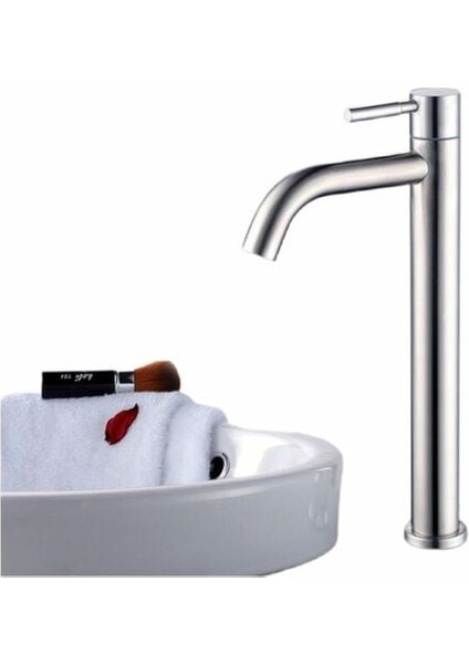 Lavabo Bataryası Tek Delikli Lavabo Bataryası Fırçalanmış Paslanmaz Çelik Lavabo Bataryası-A1 (Yurt Dışından) modelleri