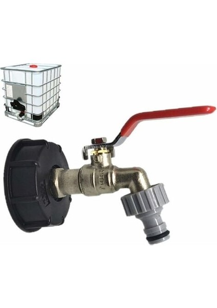 Ibc Tank Adaptörü S60x6 Pirinç Musluk Vanası Hortum Bağlantısı Ton Varil Bağlantı Parçası Adapta (Yurt Dışından)