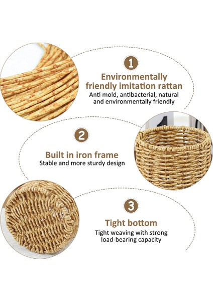 Esinti 2 Adet Kalem Tutucu Kalem Tutucu, Rattan Makyaj Fırça Tutucu, Kalem Kupası Masa Bardak Tutucu, Diş Fırçası Bardağı, 9.5x9.5x10cm (Yurt Dışından) modelleri