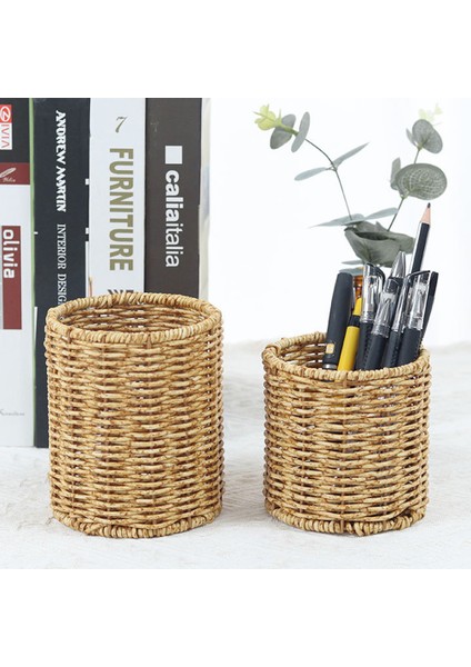 Esinti 2 Adet Kalem Tutucu Kalem Tutucu, Rattan Makyaj Fırça Tutucu, Kalem Kupası Masa Bardak Tutucu, Diş Fırçası Bardağı, 9.5x9.5x10cm (Yurt Dışından) fırsatları
