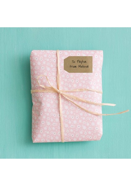 1.15 "X2" Doğal Kahverengi Kraft Hediye Etiketi Çıkartmaları/Rulo Başına 300 Etiket/Kalıcı Yapıştırıcı (Yurt Dışından) fırsatları