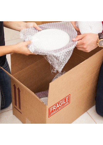 Fragile 1"X3" Saplı, Dikkatli Gönderim Çıkartmaları, Rulo Başına 500 Etiket (Yurt Dışından)
