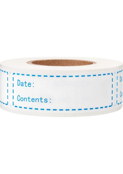 Çıkarılabilir Dondurucu Etiketleri 1 X 3 Inç Gıda Depolama Çıkartmaları Buzdolabı Dondurucu Kağıt Etiketleri 150 Etiket (Mavi) (Yurt Dışından)