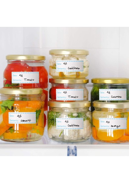 Çıkarılabilir Dondurucu Etiketleri 1 X 3 Inç Gıda Depolama Çıkartmaları Buzdolabı Dondurucu Kağıt Etiketleri 150 Etiket (Mavi) (Yurt Dışından) fiyatları