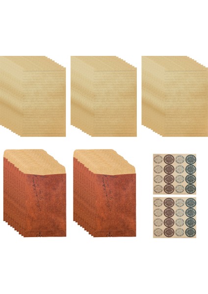 Zarflar, Davetiyeler, Fotoğraflar, Düğünler, Iş Ve Posta, 20 Zarf+64 A5 Letter Kağıt+2 Çıkartma (Yurt Dışından)