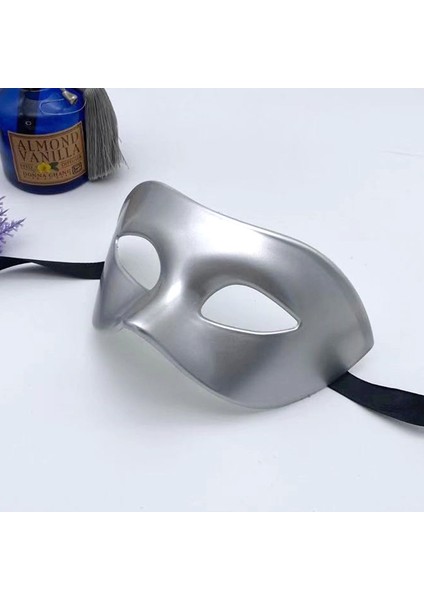 Cadılar Bayramı Balo Maskesi Yarım Yüz Erkekler Retro (Yurt Dışından)