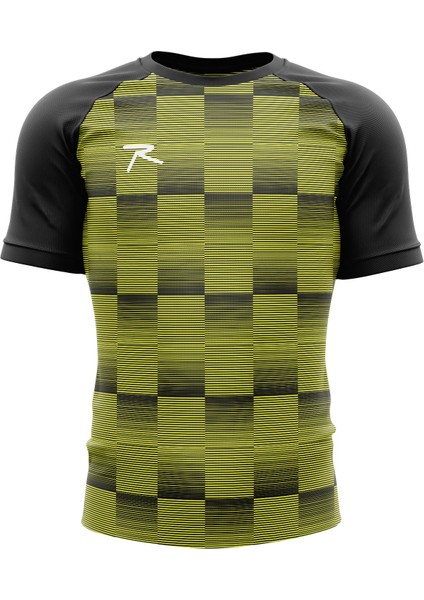 Erkek T-Shirt Pluo Sarı