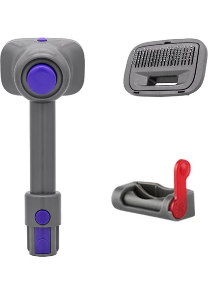 Dyson Için Evcil Hayvan Fırçası V15/V11/V10/V8/V7 Elektrikli Süpürge Eki Tetik Kilidi Pet Kedi Köpek Pet Emme Temizleme Aracı (Yurt Dışından)