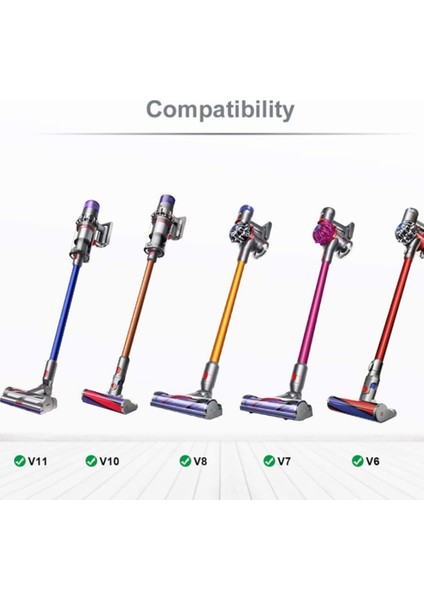 Dyson Için Evcil Hayvan Fırçası V15/V11/V10/V8/V7 Elektrikli Süpürge Eki Tetik Kilidi Pet Kedi Köpek Pet Emme Temizleme Aracı (Yurt Dışından)