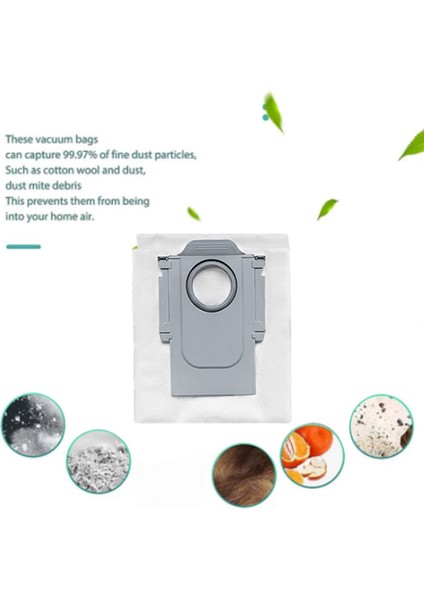 Xiaomi Roborock P10 / Q Revo Robot Toz Torbası Çöp Parçaları Için 7 Adet (Yurt Dışından)