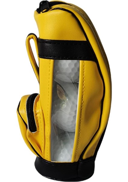 Tenis Golfı Için Fermuar Tutuculu Golf Topları Çantası Sarı 3 Top (Yurt Dışından)