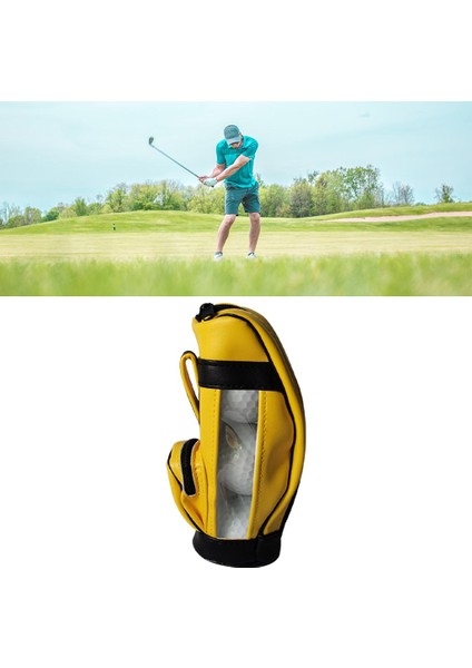 Tenis Golfı Için Fermuar Tutuculu Golf Topları Çantası Sarı 3 Top (Yurt Dışından) modelleri