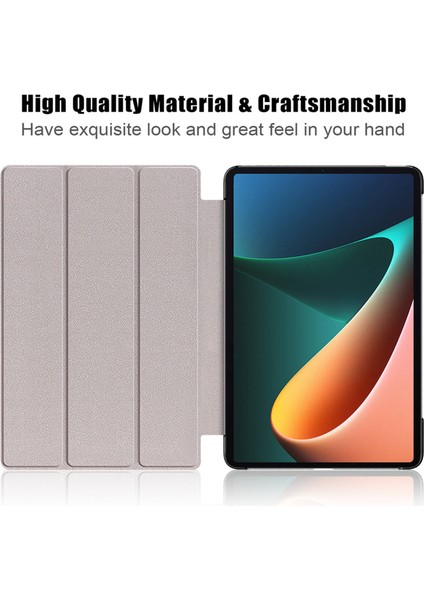 Xiaomi Mi Pad Için 5 Mı Pad 5 Pro Kılıf 11 Inç Tablet Kılıf Pu Kılıf Flip Case Tablet Ofis Için Standı (F) (Yurt Dışından)