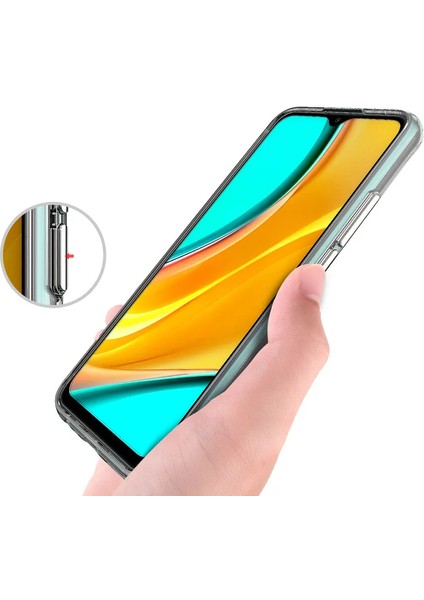 Xiaomi Redmi 9 Uyumlu Kılıf Zebana Hd Şeffaf Silikon Kılıf Şeffaf