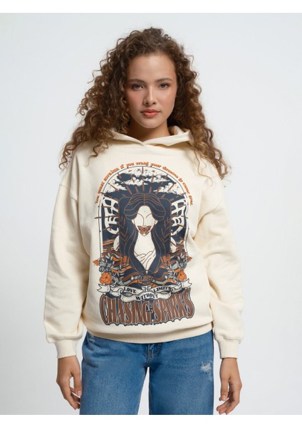 Loose Fit Kadın Sweatshirt