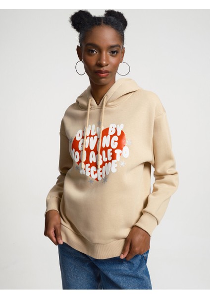 Oversize Kadın Sweatshirt