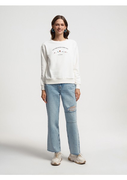 Oversize Kadın Sweatshirt