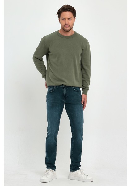 Erkek Daniel Green Overdye Straight Fit Jean Pantolon