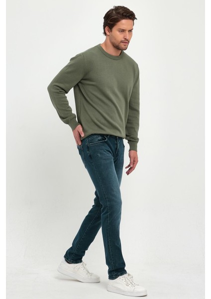 Erkek Daniel Green Overdye Straight Fit Jean Pantolon fiyatları