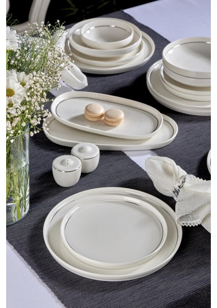 N3490 Velvet Platin 56 Parça Yemek Takımı fiyatları