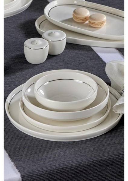 N3490 Velvet Platin 56 Parça Yemek Takımı fırsatları