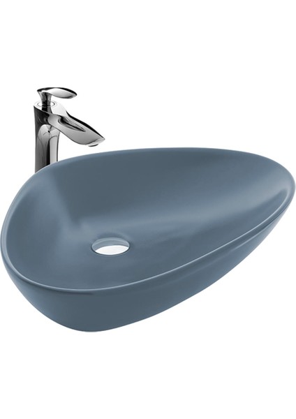 Doğa Dark Gray Çanak Lavabo