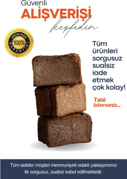 %100 Tam Çavdar Ekşi Mayalı Ekmekler 2'li Seçim 2 x 500 gr fiyatları