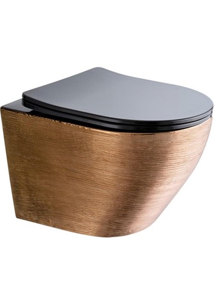 Twist Black Rose Kanalsız Asma Klozet