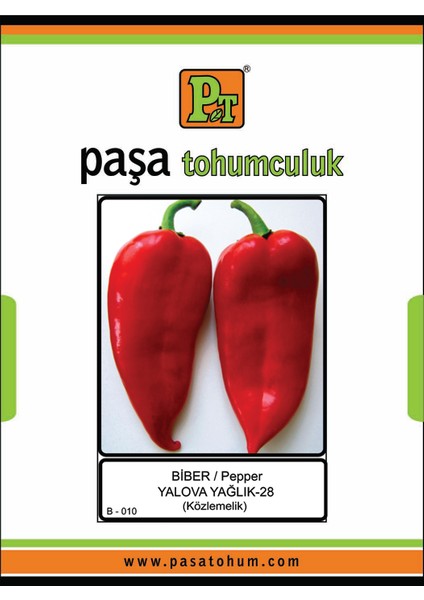 Paşa Tohumculuk Yalova Yağlık-28 Biber Tohumu 500 Gr.