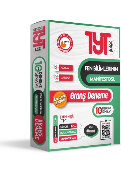2024 YKS TYT Fen Bilimlerinin Manifestosu 10'lu Dijital Çözümlü BRANŞ Deneme Paketİ